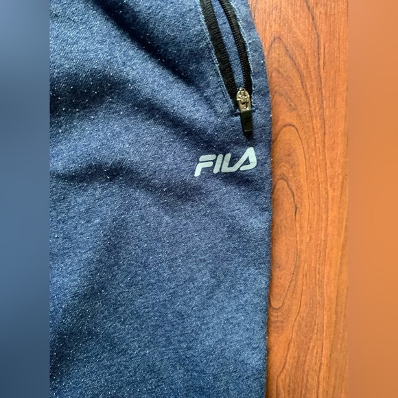 FILA Men’s Tapered Sweatpants Blue Size Large - Picture 4 of 7